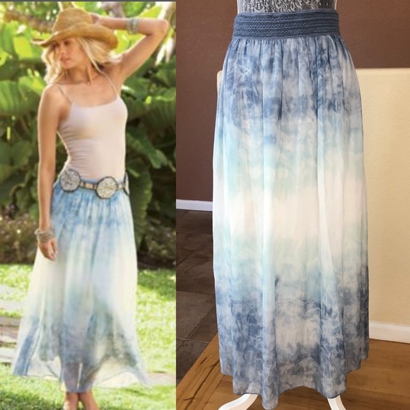 Soft Surroundings Dresses & Skirts - Soft Surroundings Antibes Tie-Dye Ombré Skirt